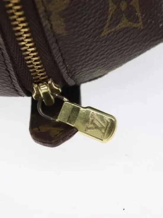 LOUIS VUITTON Monogram Trousse Demi Ronde Cosmetic Pouch M47520 LV Auth BD1455 - Picture 7 of 15